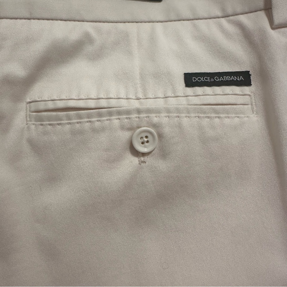 Dolce & Gabbana beige White Stretch cotton shorts Size 54 - Picture 3 of 7